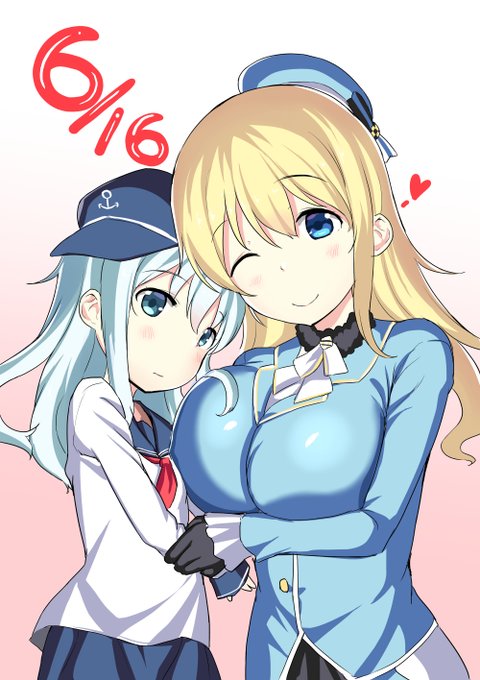 本日6月16日は愛宕と響の誕生日です 真ん中に入りたい・・・
#艦これ #愛宕 #響 