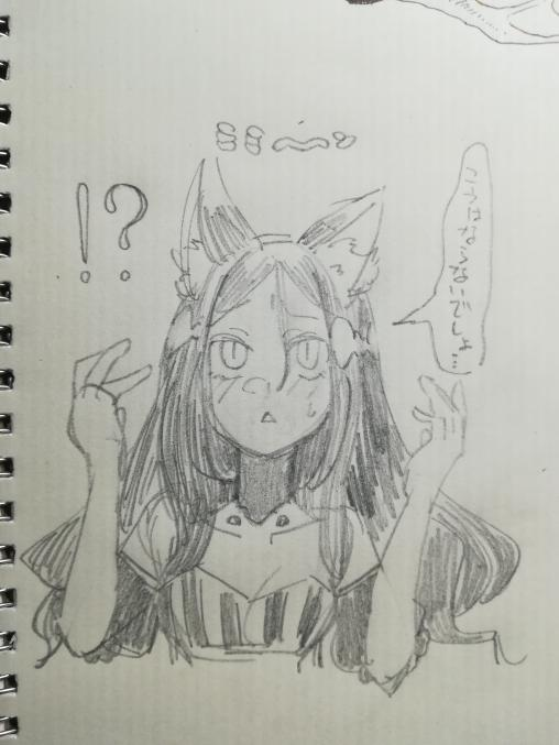 ちなみにこれはアナログで描いた下描き 