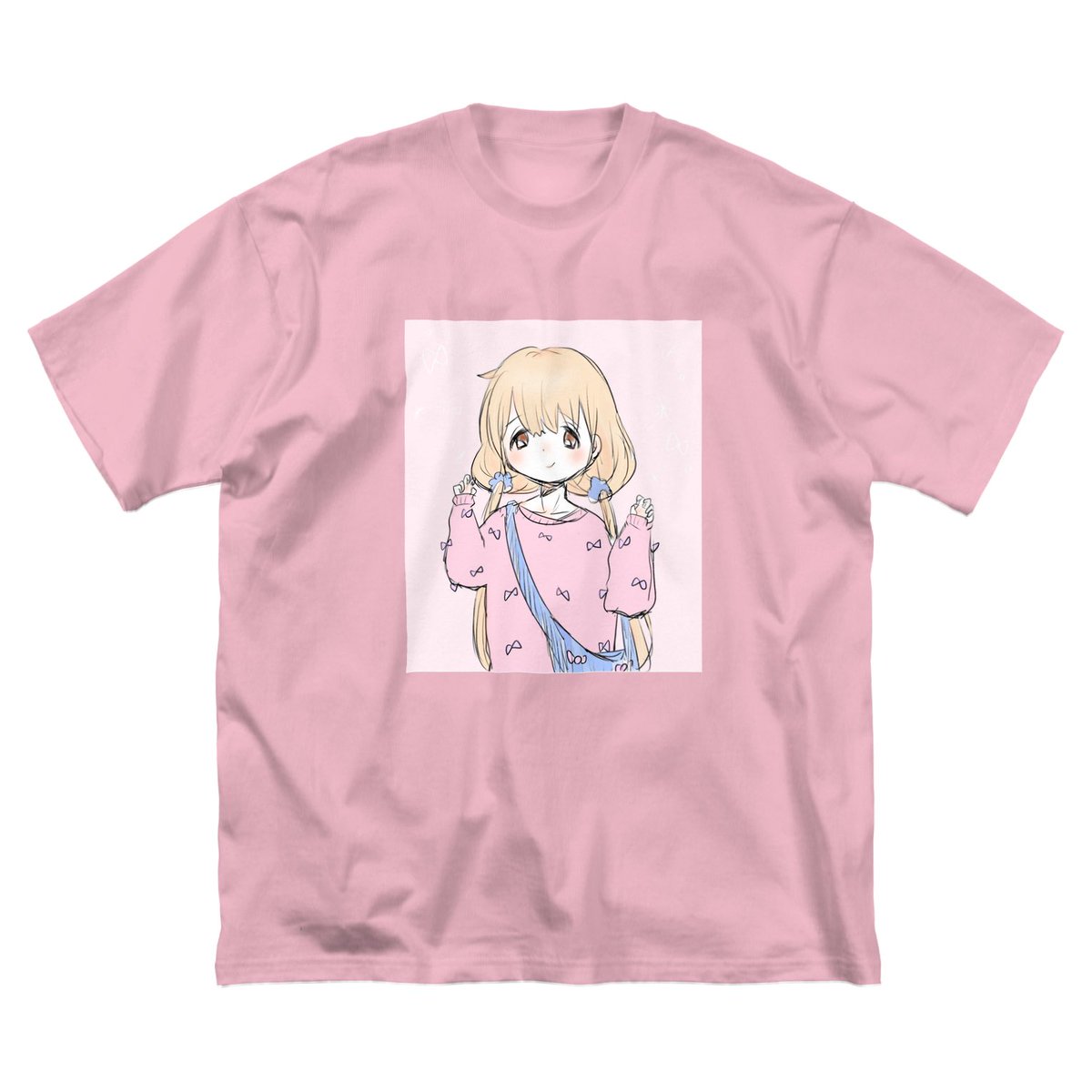 なでしこ デザイン グッズ販売 流行りのビッグシルエットtシャツはtシャツのベースの色をお選びいただけますよ 只今お値下げ中 Suzuri Suzuriで販売中 Tシャツ イラスト リボンの女の子 なでしこ デザイン Nadeshiko のビッグ