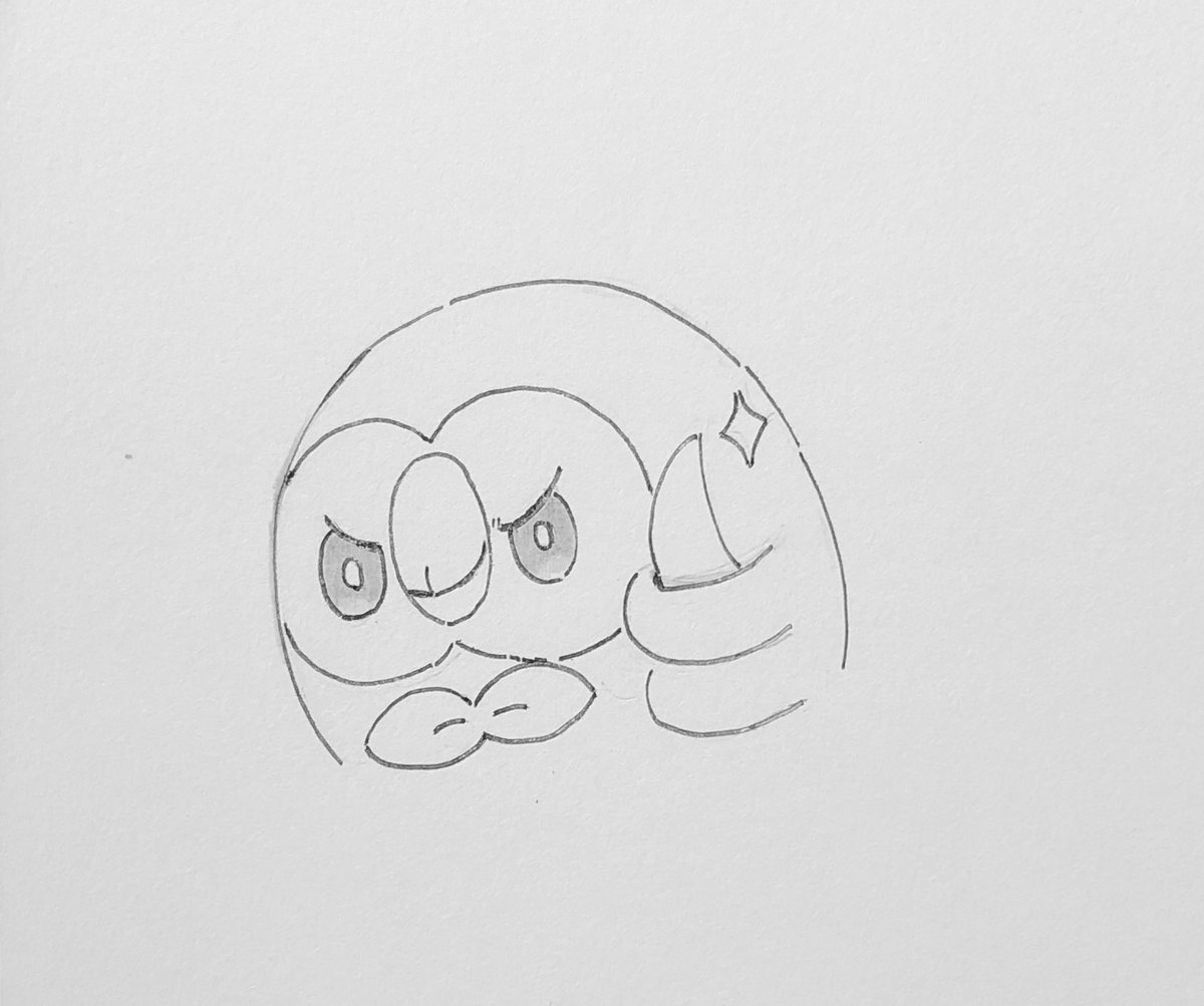 ほしのモクろう 4つのモクロー表情 アニメ模写 と幸せならokですモクロー
