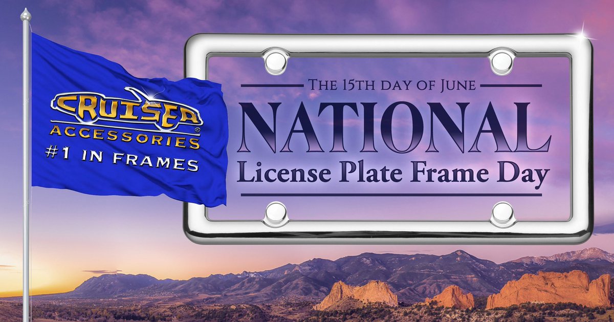 CruiserFrames's tweet image. It's Official! Today is National License Plate Frame Day!! We're celebrating all week with 25% off ALL ITEMS with coupon LPFD2020 at checkout!! 👏🎉 #freeshipping #licenseplateframe
cruiserframes.com