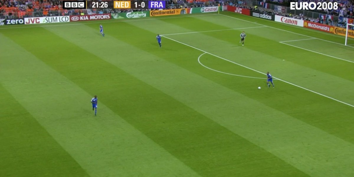 Fascinating watching France vs Holland-Euro 2008 &amp; observing how disinterested forwards from 2 major  nations are in pressing opposition defences

Led to chess matches centred on deep defences &amp; off-ball organisation

Impact of coaches like Pep+Klopp will leave a permanent legacy
