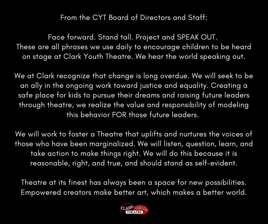 Clark Youth Theatre Clark Tulsa Twitter