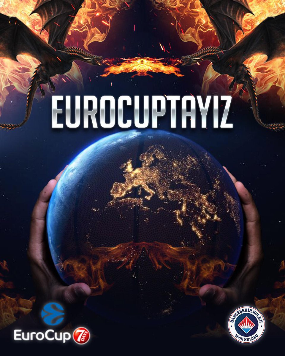 Avrupa’da daha yüksekten uçuyor, bu sezon Euroleague organizasyonu “EuroCup”a kanat açıyoruz🔥🐉
#EUROLEAGUEUNITED #BahçeşehirEuroCupta
#RedDragonsintheEuroCup

Flying higher in Europe this season, we spread our wings for the Euroleague organization "EuroCup"🏆
<a href="/EuroCup/">BKT EuroCup</a>