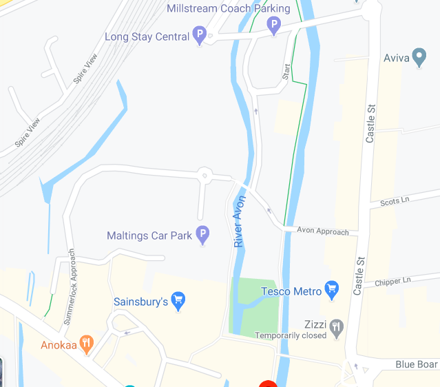 This little park is exactly situated at a bit of a chokepoint between much of the dining and shopping of central Salisbury and a massive parking area.