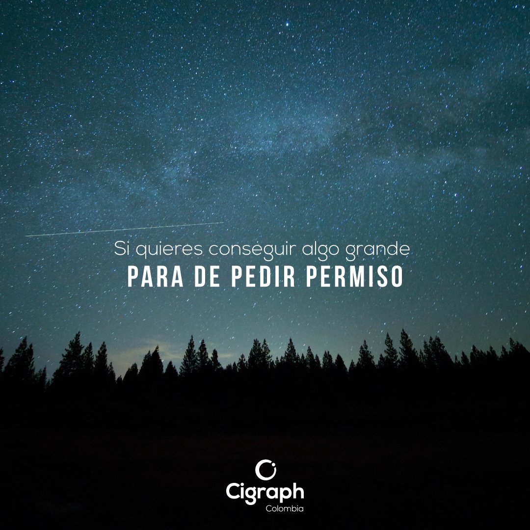 CigraphColombia's tweet photo. Qué sueño te atreves a alcanzar hoy? ☀️

#quote #frase #motivacion #sueños #dreams #metas #bigdreams #lunes #monday #inspo #junio https://t.co/kYEmHEIofk