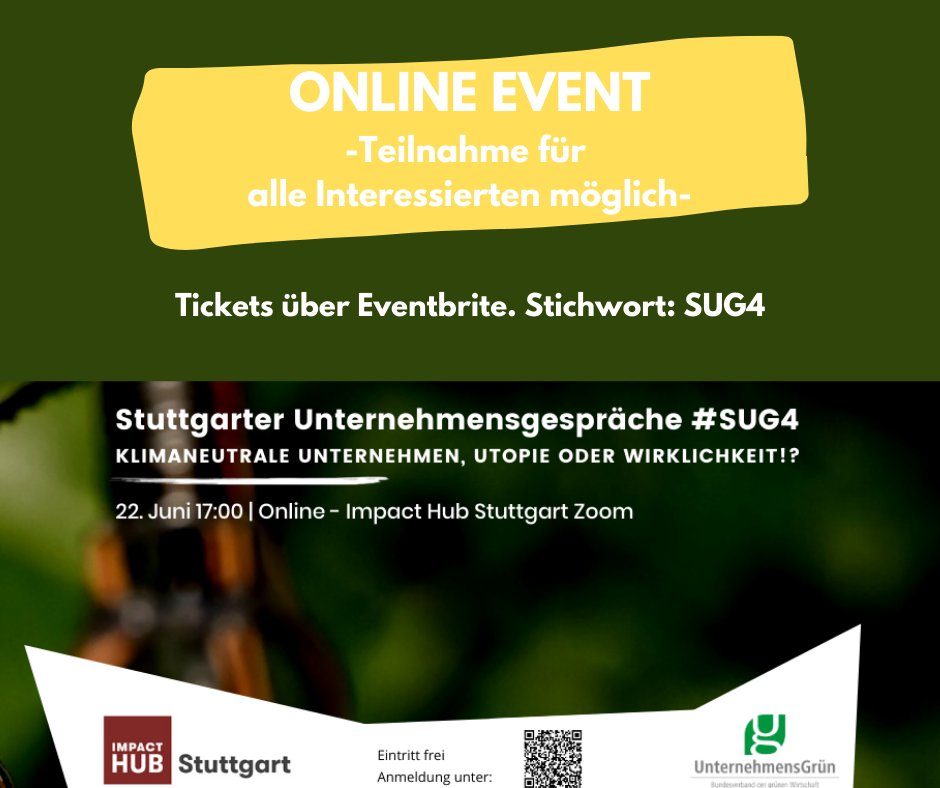 bnw_ev's tweet photo. Wie lassen sich wirtschaftlicher Erfolg und Klimaneutralität vereinen? Wir diskutieren mit: Dr. Odette Deuber (DO CLIMATE GmbH), Carsten Schuffert (BEWEGTE BILDER Medien GmbH), Jürg Knoll (@followfood_de), @KatharinaREU (UnternehmensGrün)
Anmeldung: https://t.co/rc5Sm4te2q #SUG4 https://t.co/WAxOWNNaWE
