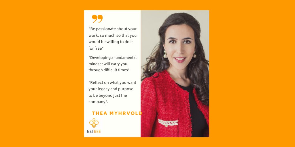 GetBeeOfficial's tweet photo. Advice on #entrepreneurship from GetBEE CEO, @TheaMyhrvold
Listen to the full podcast on Spotify today: https://t.co/IpXm0v24w9
#getbee #getbeebuzz #podcast #entrepreneurship #technology #business #leadership #womenintech #digitaltransformation https://t.co/cLV897uZzd