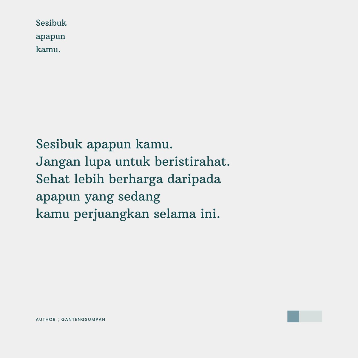 gantengsumpah's tweet photo. Sesibuk apapun kamu. https://t.co/17W5mTIffs