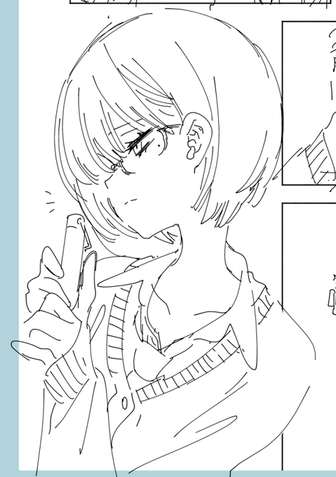 新しい漫画を描いてます 