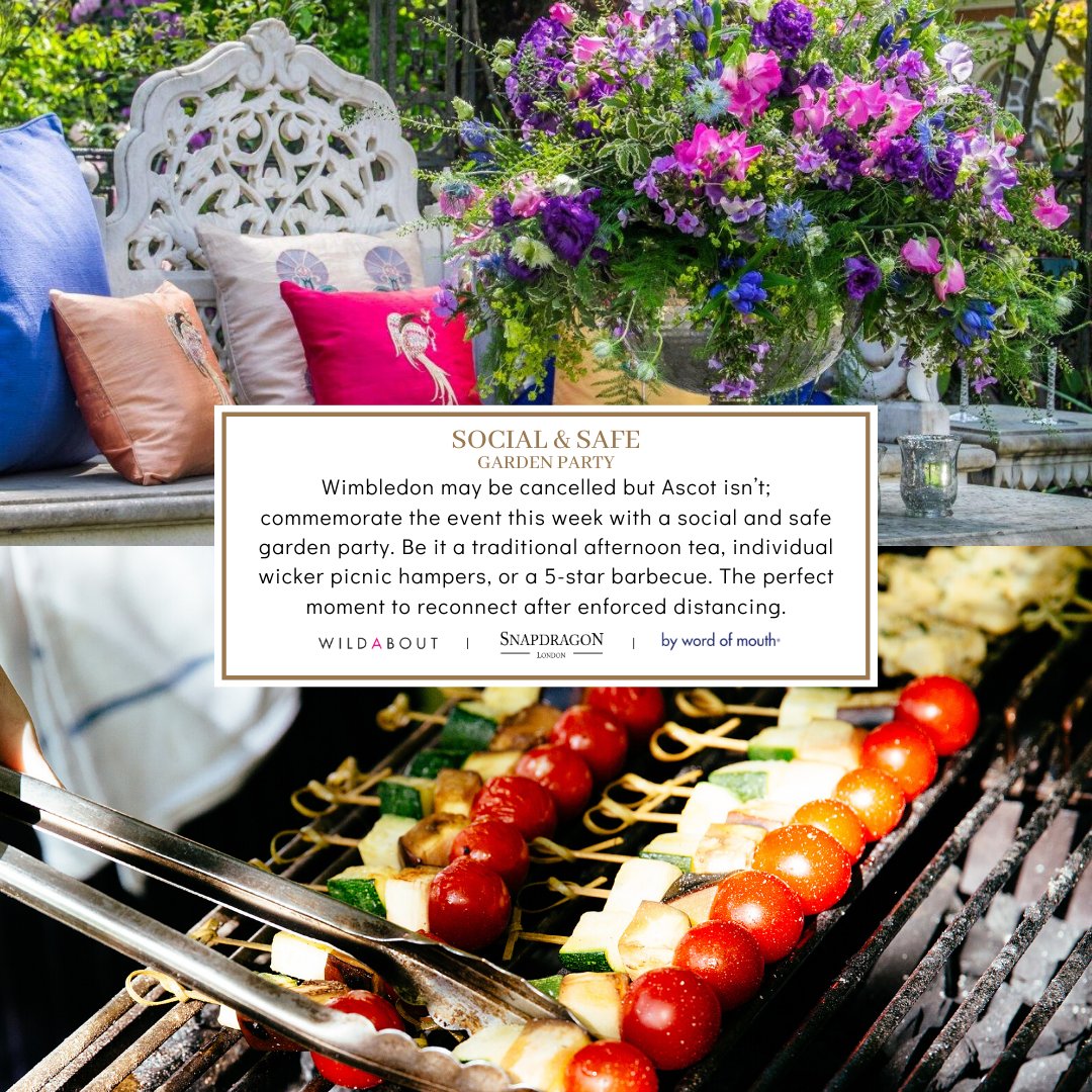 Mark the week of what would be celebrations at Ascot, in the comfort of your own garden space. Contact us if you are interested in organising a #socialandsafe occasion