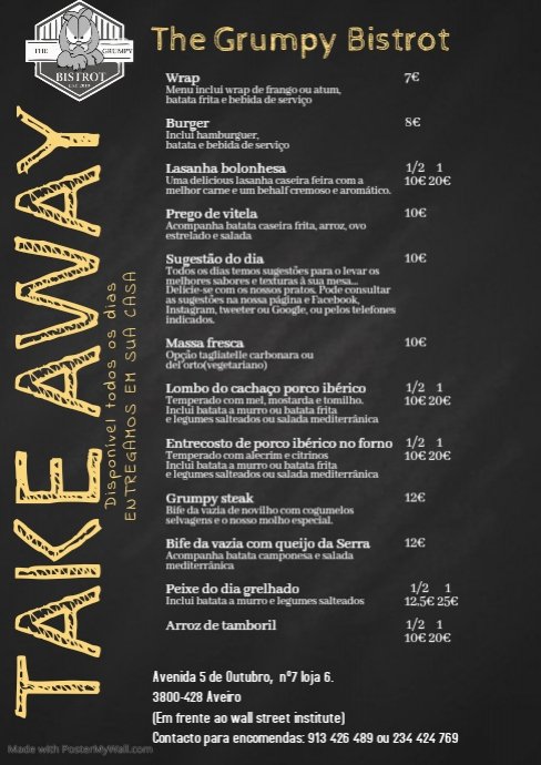 TheBistrot's tweet photo. #thegrumpybistrot #thegrumpychef #aveiro #maisdoquecomida #foodlovers #finedining #loveonaplate #joaormourao #ondecomer #foodies #cookyourassoff #asyouwere #emocoes #mjgamelas #massafresca #produtosfrescos #docampoparaamesa #peixebom #blackangus #chefworks #aveirolovers https://t.co/l709rPCFaB