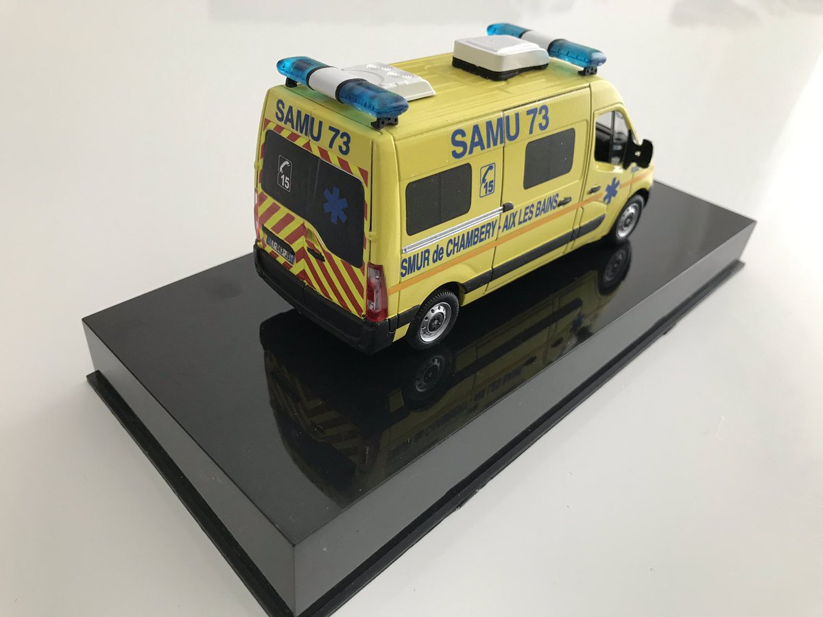 Miniasmur's tweet photo. La collection nous emmène aujourd’hui en Savoie et plus précisément au SMUR d’Aix les Bains avec ce Renault Master actuellement en service.

@aixlesbainsfr #samu #smur #urgences #aixlesbains #samu73 #savoie https://t.co/OJqFvvajP4