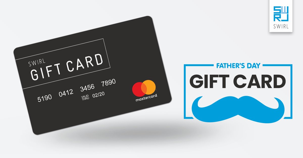 SWIRL_Card's tweet image. This Father's Day Give the Gift Of Choice.
#swirlprepaidmastercard #FatherDay #swirlgiftcard #onlineshopping #secureonlineshopping #onlinepayment #travelcashcard #prepaidmastercard