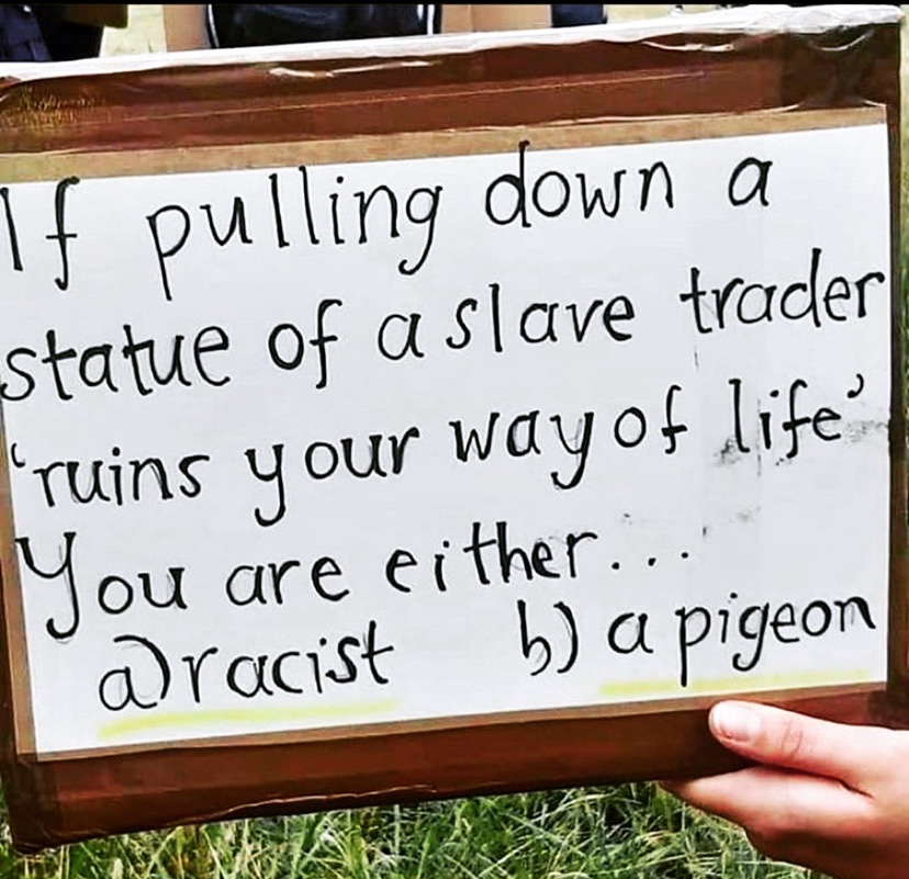 Or (c) a racist pigeon 

#carlvonlinne #louisdegeer #BLMSweden