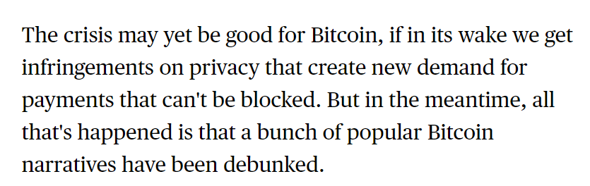 PPS: I do think there's a way for this crisis to end up as being bullish for Bitcoin, as I wrote about in the pice.