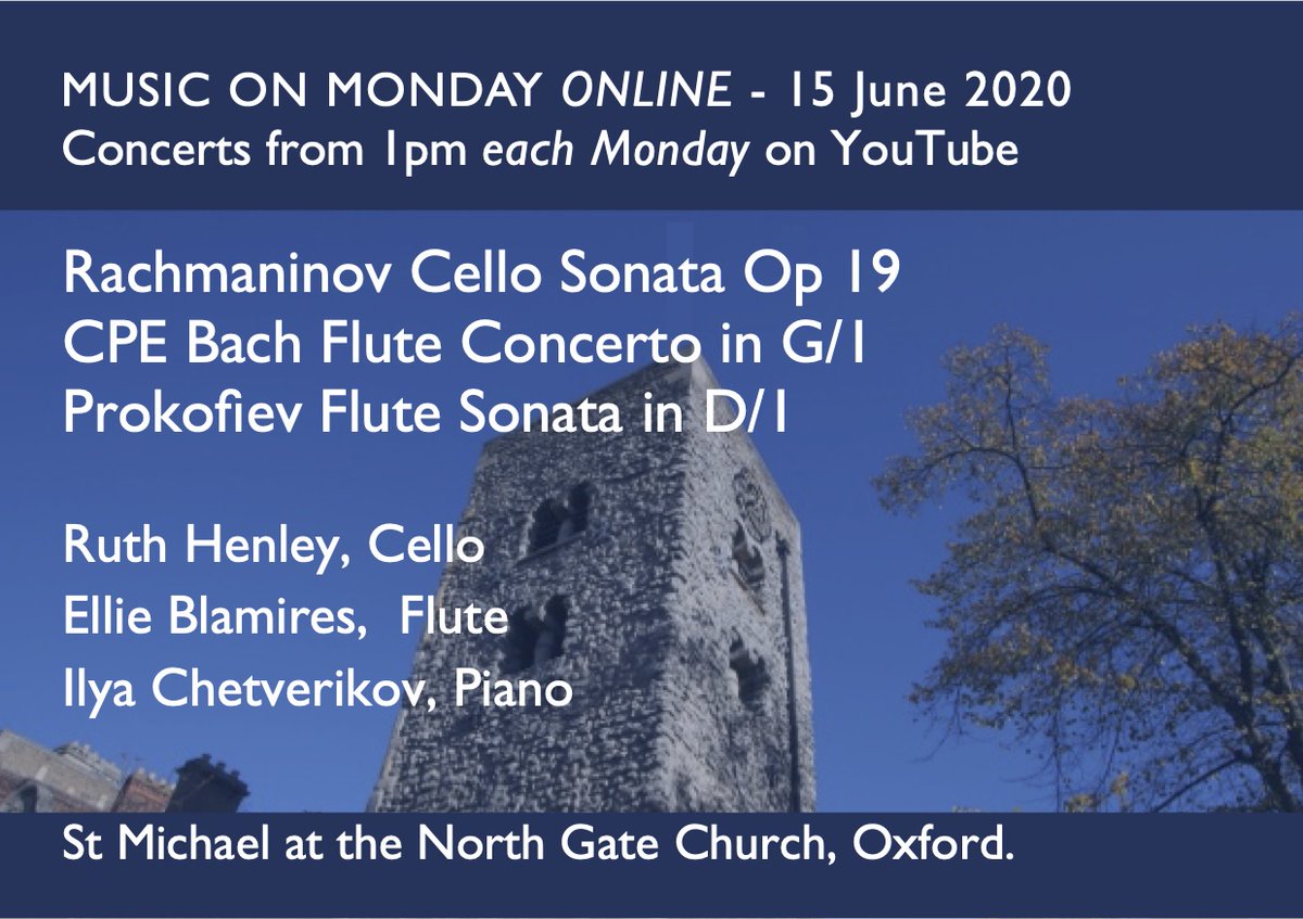 smng_oxford's tweet image. Music on Monday lunchtime concert online - today 1pm: Ellie Blamires, Ruth Henley, Ilya Chetverikov 

youtu.be/qppMCD8_RgE via @YouTube