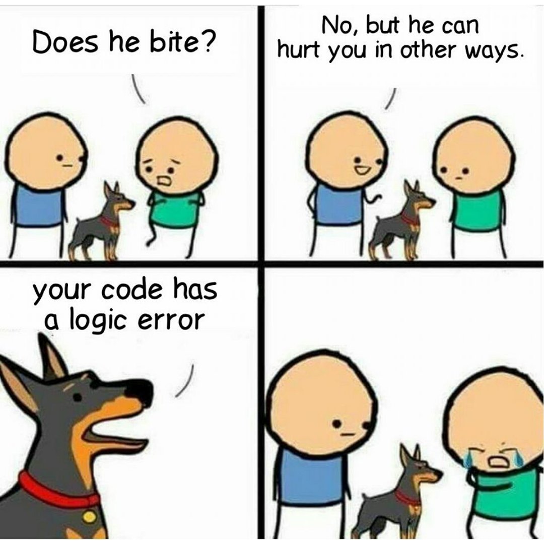 Code Memes When Your Code Has Logical Error Logicalerror Logical Programmer Programmerhumor Programmerlife Programming Programmingmemes Developers Developersmemes Code Coding Codememes Codingmemes Memes T Co Code Memes When Your Code Has Logical Error Logicalerror Logical Programmer Programmerhumor Programmerlife Programming Programmingmemes Developers Developersmemes Code Coding Codememes Codingmemes Memes T Co