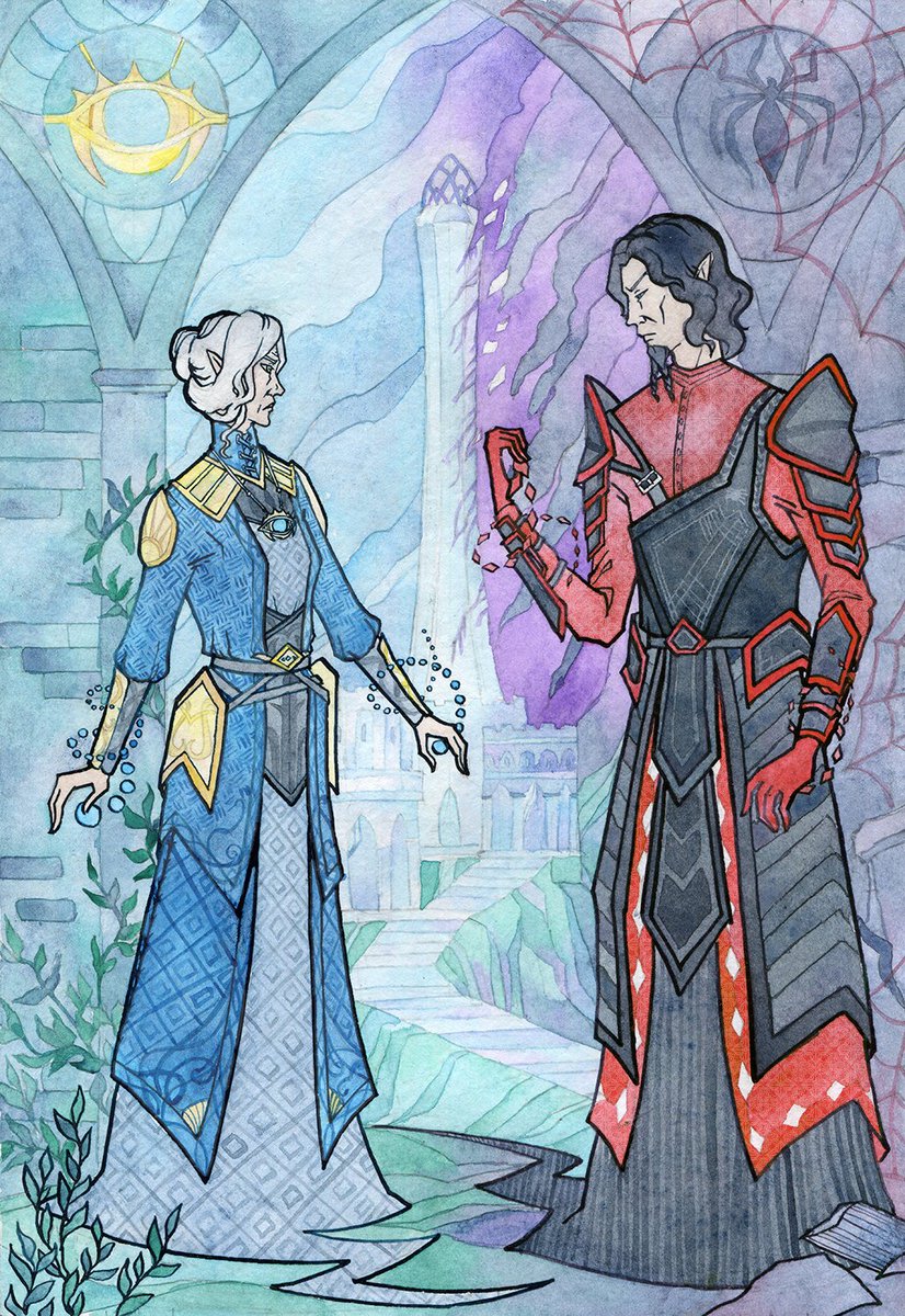 Fekhner_art's tweet photo. #eso #teso #Summerset #Leythen #Valsirenn #watercolot #ink https://t.co/DdEsp5fQ3N