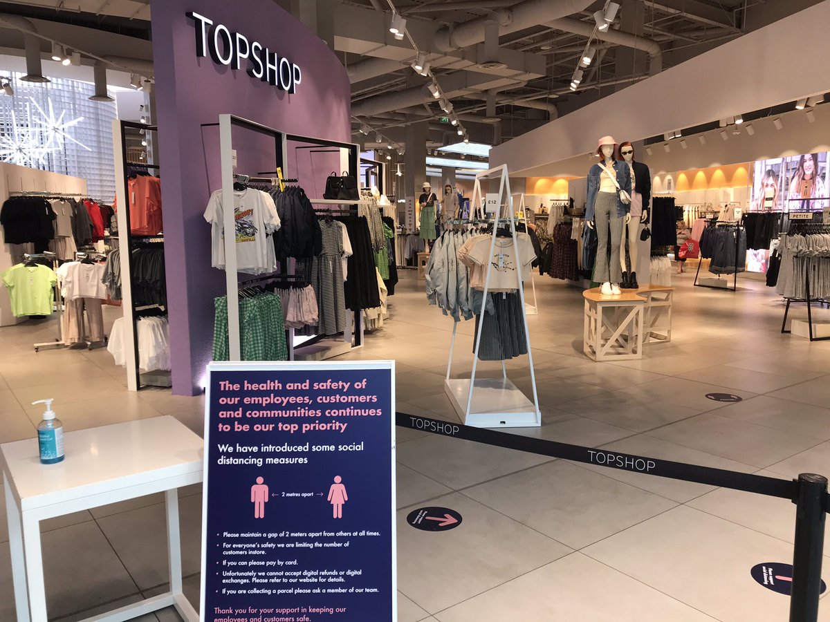 We are back! <a href="/Topshop/">Topshop</a> <a href="/Topman/">TOPMAN</a> stores in England are now open! Thank you team for all of your hard work in getting us ready to open today! Great job team 💪🏻👍🏻👌🏻👏🏻👏🏻 #shopsreopening #london #Manchester #Liverpool #Birmingham #Retail