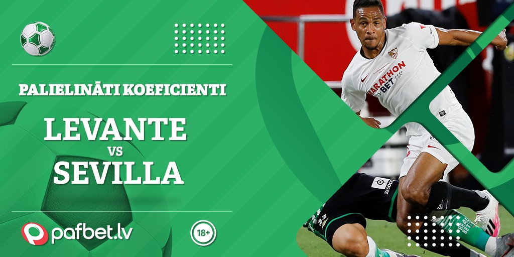 pafbet's tweet image. ⚽️⚽️⚽️ Palielināts koeficients uz Sevilla uzvaru - 2.00! Sevilla pirmajā spēlē pēc pauzes izskatījās iespaidīgi, komanda droši iet pēc vietas ČL. 
👉 ej.uz/jqig