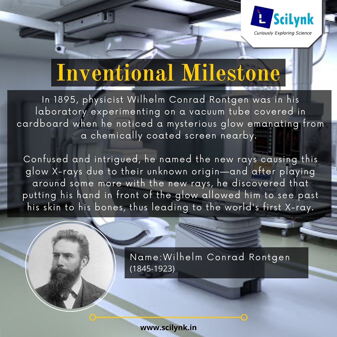 SciLynk's tweet photo. Inventional Milestone #003
#SciLynk
#curiously_exploring_science
#science_for_all
#invention #milestone #scientific #science #technology #xray #rontgen #wilhelmrontgen #physics #radiation #XrayVision https://t.co/KRu8RVo2VF
