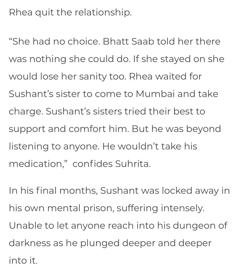 gauravhjoshi's tweet photo. Disturbing insights on the suicide of #SushanthSinghRajput #rheachakraborty #MaheshBhatt #suhritasengupta https://t.co/Lslv1RTZ8X