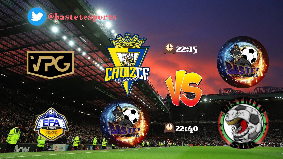 FC_Resurrection's tweet photo. 🚨⚽ ¡Hoy es día de partidazos! Nos toca liga @efaxboxspain y @VPG_Spain contra @Cadiz_CFESports y @SurVfo 

🕰️22:15 🆚 @Cadiz_CFESports
🕰️22:40 🆚 @SurVfo

#GoBastet https://t.co/LK2rIl9iSV