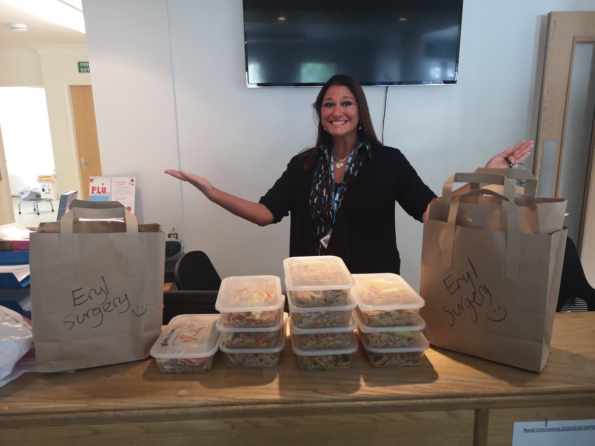 llantwitdoctors's tweet photo. A massive thank-you to Jume Vararat Roberts for the delivery of the delicious Thai food. Lots of happy NHS staff.😋😋😋😋 https://t.co/XwdcEa0kY8