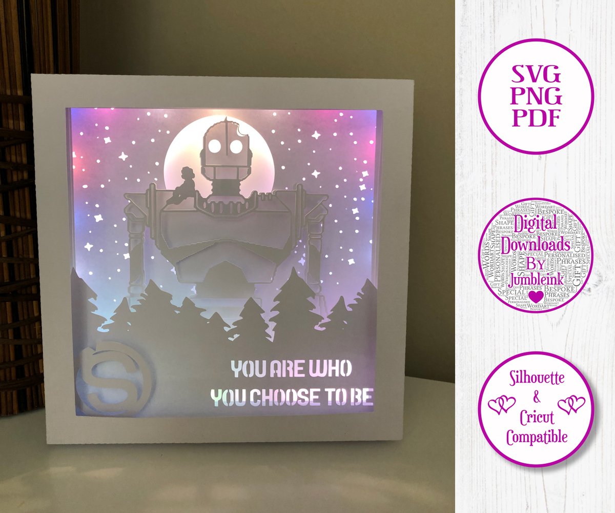 Iron Giant 3D Paper Cut Template Light Box SVG Shadow Box Digi by Jumbleink etsy.me/3e4MzK2 via <a href="/Etsy/">Etsy</a>