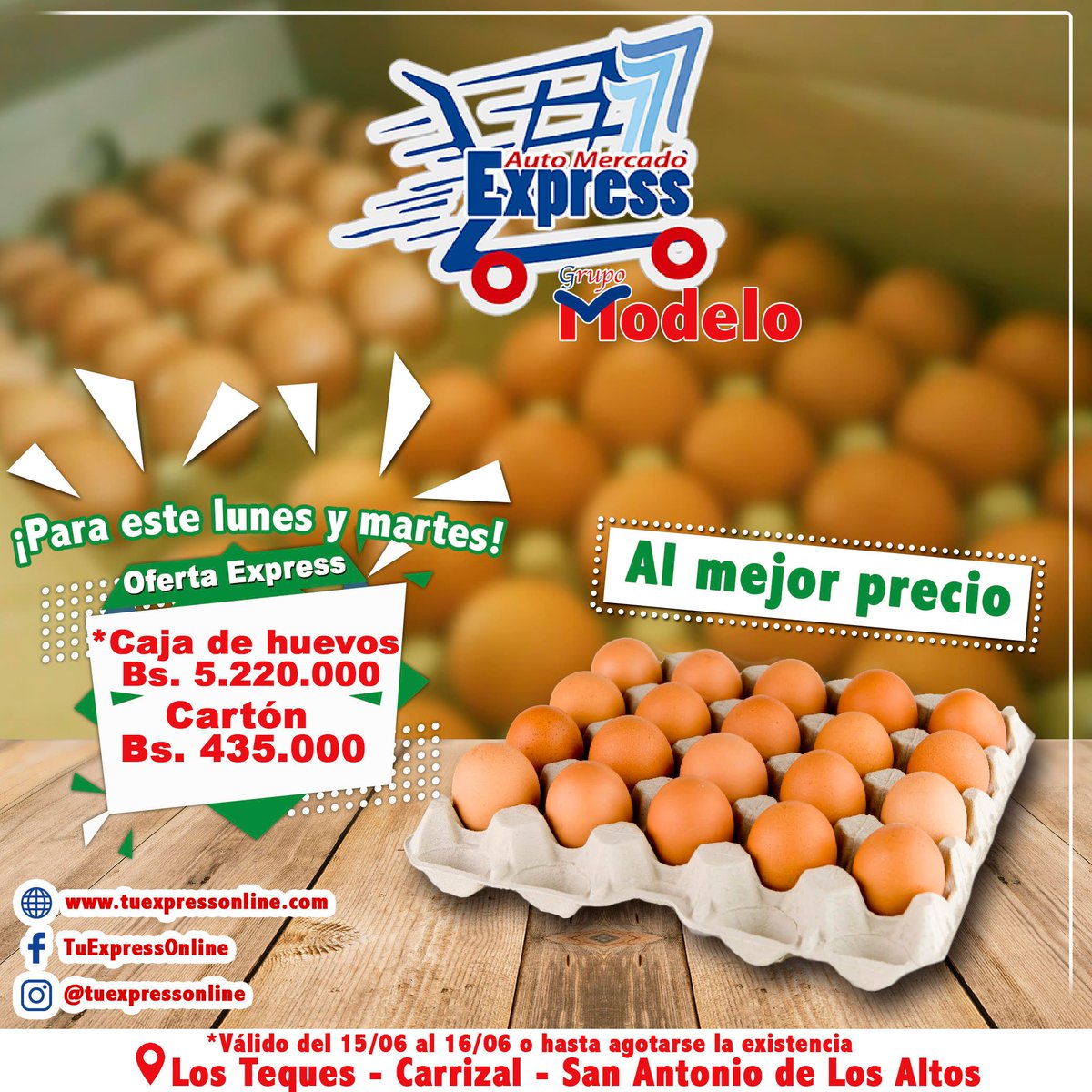 DiarioAvance's tweet photo. Aprovecha las #OfertaExpress y rinde tu dinero. ¡Lunes y Martes! Los Teques - Carrizal - San Antonio de Los Altos.  🤗 🛒 @PabloDaSilva07 https://t.co/SQ1jNpYnY8