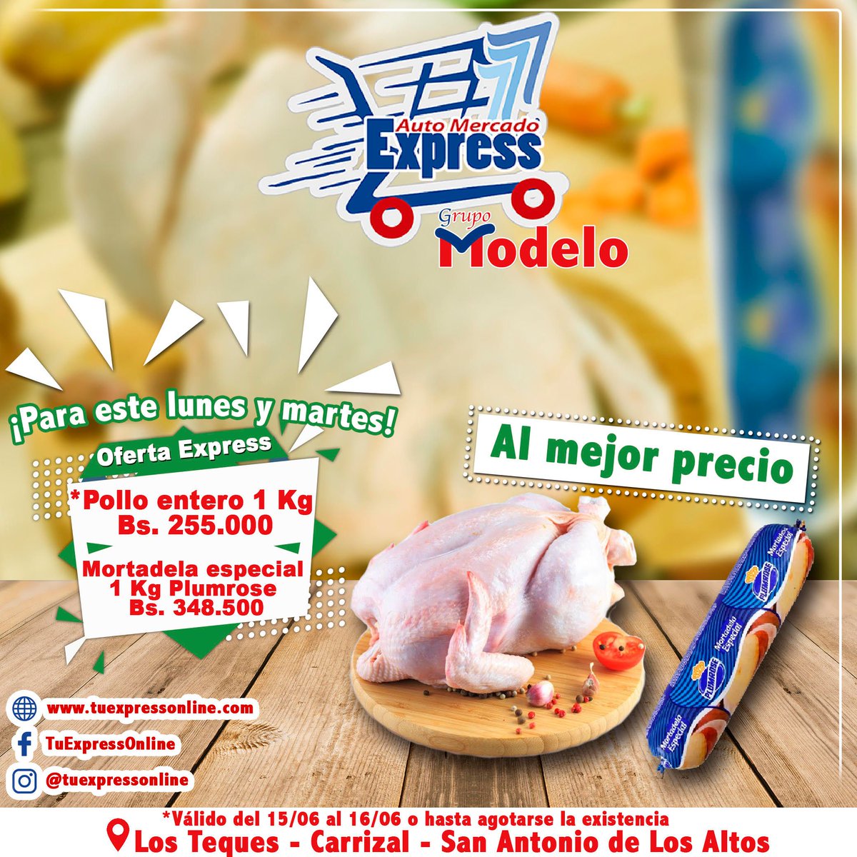 DiarioAvance's tweet photo. Aprovecha las #OfertaExpress y rinde tu dinero. ¡Lunes y Martes! Los Teques - Carrizal - San Antonio de Los Altos.  🤗 🛒 @PabloDaSilva07 https://t.co/SQ1jNpYnY8
