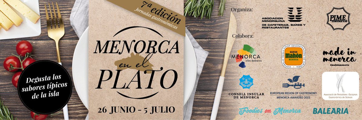 “Menorca en el Plato 2020” 😋 7ª edición de las jornadas gastronómicas | Del 26 de junio al 5 de julio <a href="/pimemenorca/">PIME Menorca</a> <a href="/TurismoMenorca/">Turismo de Menorca</a> <a href="/gastromenorca/">gastronomiamenorca</a>