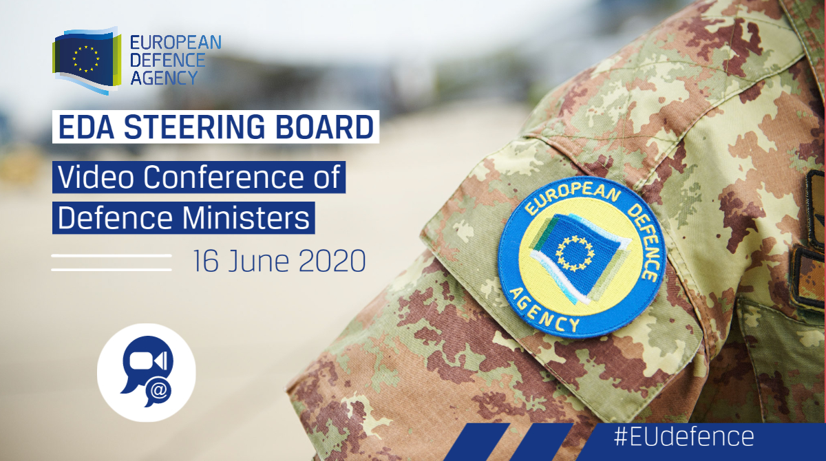 EUDefenceAgency's tweet photo. Tomorrow, #EDA Steering Board in the composition of #Defence Ministers will be held via video conference.

➡️Meeting will be chaired for the 1st time by @JosepBorrellF as Head of the Agency

➡️Also 1st time new EDA Chief Exec, Jiří Šedivý, will address Steering Board

#EUdefence https://t.co/JsX0XpOXFs