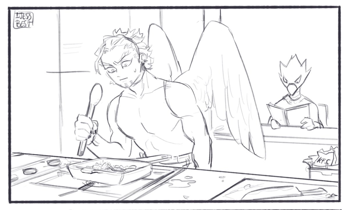 Hawks did not reach the status of responsible adult yet 
#MyHeroAcademia 