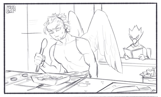 Hawks did not reach the status of responsible adult yet 
#MyHeroAcademia 