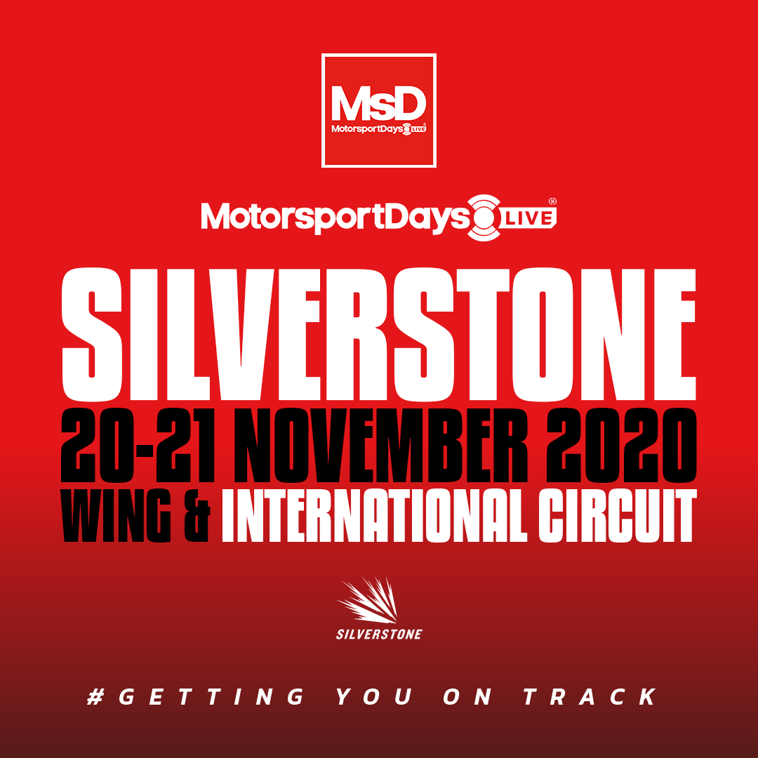 MSD_LIVE's tweet photo. 👇 GET IT IN YOUR DIARY 👇

20-21 November 2020 at Silverstone Circuit🏁

Register now for your FREE ticket and attend this year’s MotorsportDays LIVE:

https://t.co/lfdmKdSpWU

#motorsportdays #gettingyouontrack #msdlive #msdlive2020  #msd #trackday https://t.co/BWKDDPWURa