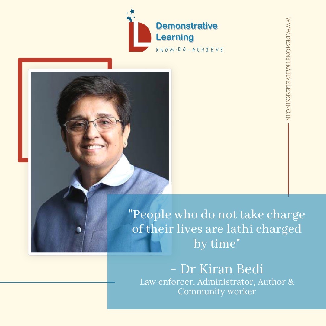 Introducing our #Leadership Team @thekiranbedi 1st lady IPS officer, with innumerable accolades to her name. You can connect with her, #Ask your questions at Learning@DemonstrativeLearning.in Know more click here demonstrativelearning.in #DL #Law #PublicAdministration #Author