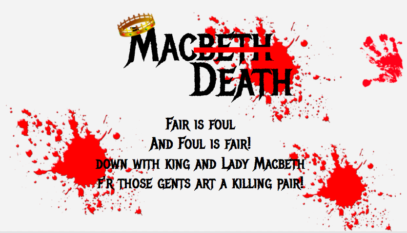 ms_elliottSJH's tweet photo. Protest posters have taken the world by storm as people fight for what is right. In light of this, the 3U students created their own posters to fight with the rebellion and against Macbeth. Check out their awesome work! #ocsbenglish #protestposter #media #macbeth @StPeterOCSB https://t.co/yTHWkhsQDu