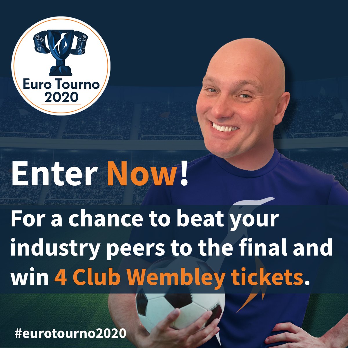 MTFinance's tweet photo. ⚽️ ⚽️ IT'S DEADLINE DAY. Today is the last day to register for our online FIFA tournament. Beat your industry peers to the final and win 4 Club Wembley tickets! 🏆 https://t.co/pZ3cLY0P4R #EuroTourno2020 https://t.co/nebBBISldi