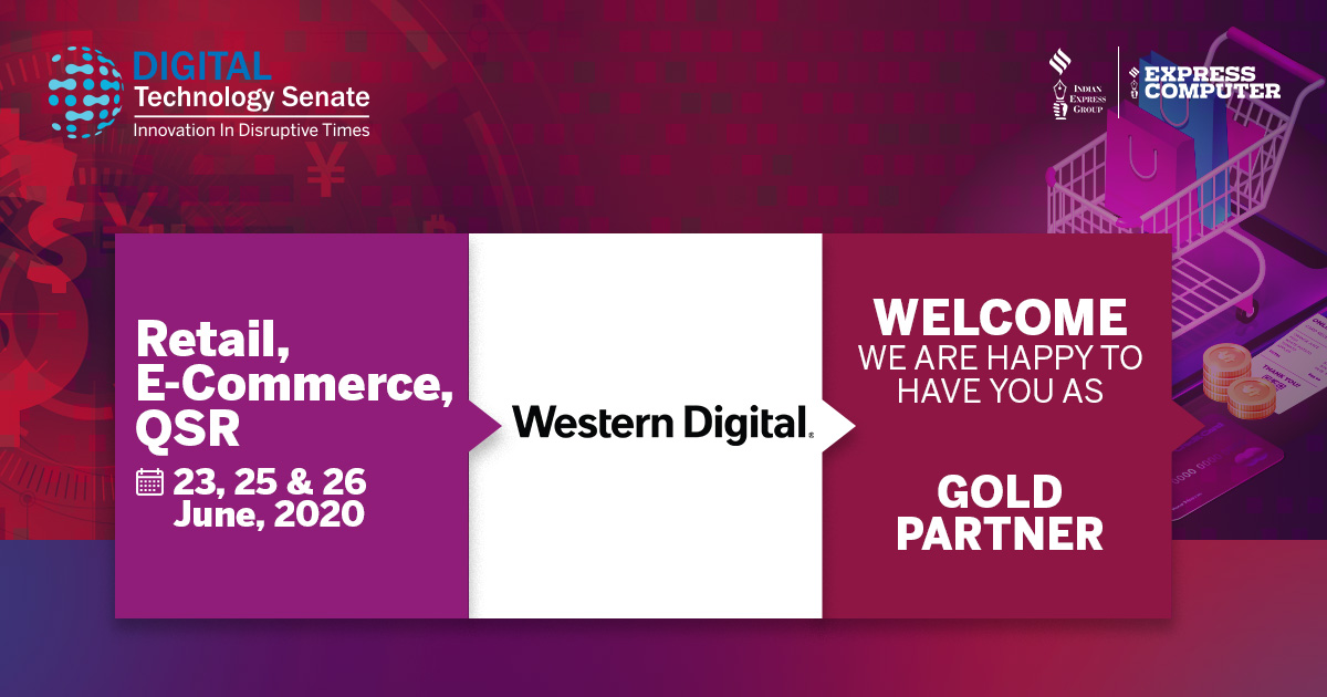 ExpComputer's tweet image. #TechSenate | We are happy to have @westerndigital as Gold Partner for #DigitalTechnologySenate - #Retail, #ECommerce &amp;amp; #QSR Track begins from 23, 25, 26 June, 2020. Register Now: bit.ly/w3dtsrct and attend all the tracks in the entire Week&apos;s series #TechnologySenate