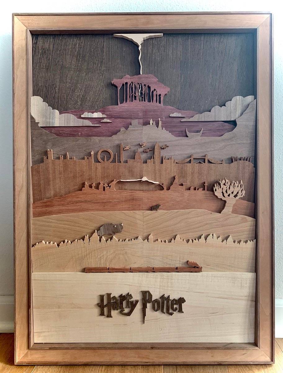 ConoceHP's tweet photo. Esta "póster" en madera tiene 7 secciones, una para cada libro de Harry Potter.

RT si te encanta 😍 https://t.co/G8yXGTNla9