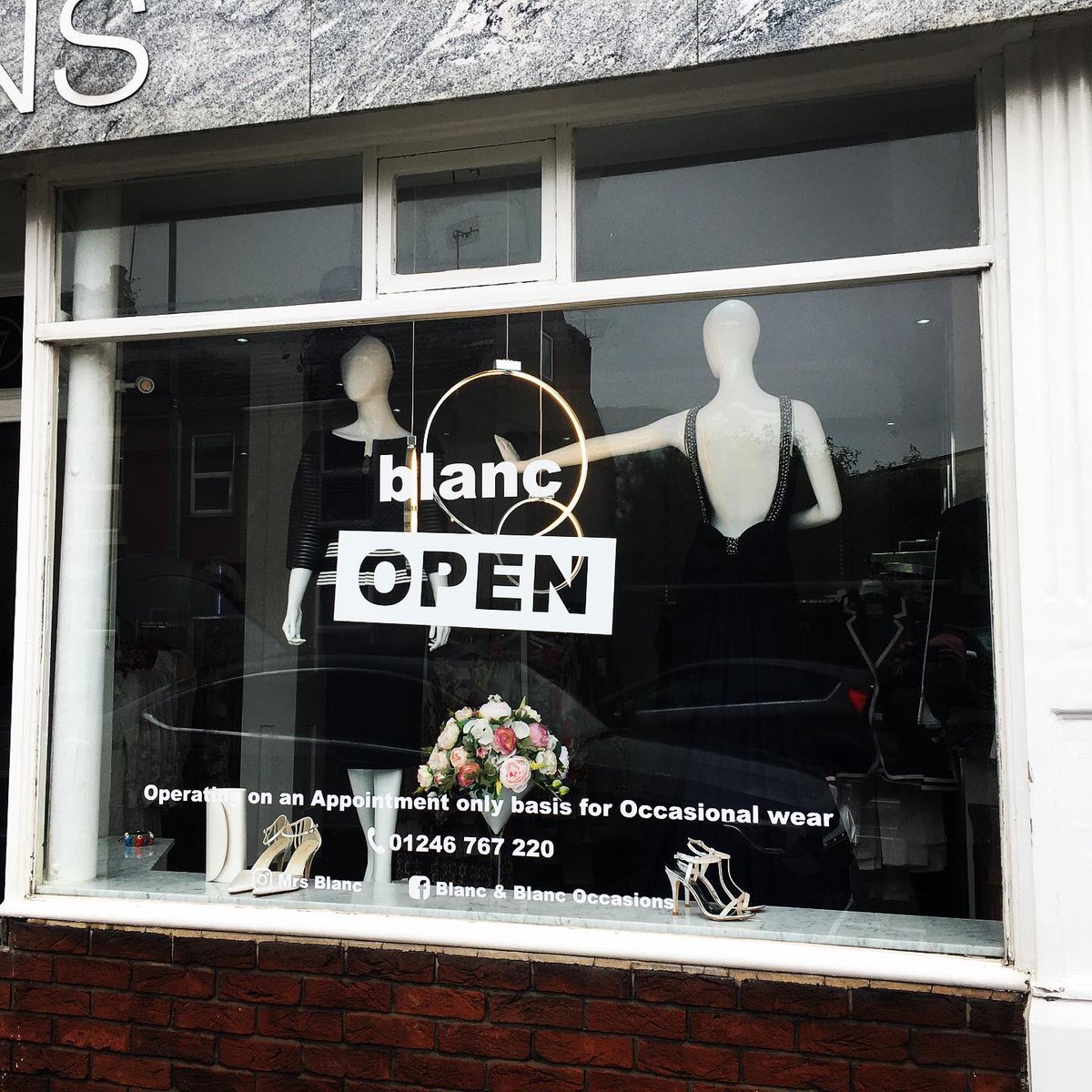 Chesterfield Reopening. Window graphics produced and fitted this morning for <a href="/mrsblanc/">Magdalena Nilsson</a> #chesterfield #derbyshire #sheffield #shoplocal #shopindie #shopindependent #windowgraphics #print #design