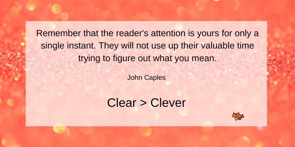 RocketFuelStrtg's tweet image. People are busy. They don&apos;t have time for the mental gymnastics required to figure out what clever phrases mean. Clarity in your writing let&apos;s the reader know immediately that your content is relevant to them... and they will keep reading.

#conversioncopywriting #emailmarketing