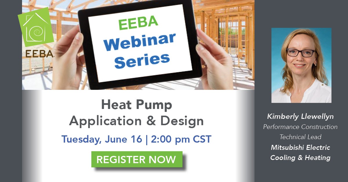 GoEEBA's tweet photo. Join us tomorrow to hear Kimberly Llewellyn from @MitsubishiHVAC on "Heat Pump Application & Design."
Register now! https://t.co/4c88sbBaIW
#mitsubishi #mitsubishielectric #heatpumps #eeba #goeeba #healthyhomes https://t.co/nB0IUqwPWt