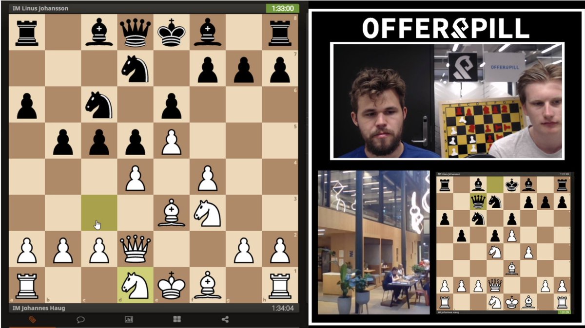 lichess's tweet photo. Magnus Carlsen is live commentating the Offerspill Invitational with GM Johan-Sebastian Christiansen!

Tune in on https://t.co/kYH59du5tC to enjoy world champ commentary 🤩 https://t.co/fJ84V8P6Hd
