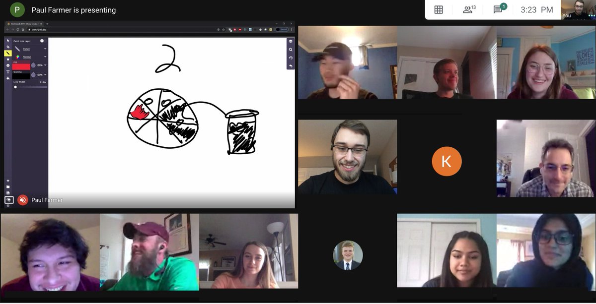ConsultwithCase's tweet photo. Great game of virtual Pictionary with the 2020 Interns and Cadre. Congrats to the Interns for pulling off the W against the Cadre in the final round. #CaseInterns #Coyotes https://t.co/Jcg7BbRDIr