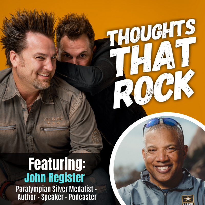 KnightSpeaker's tweet photo. NEW EPISODE! This week on #ThoughtsThatRock, we talk w/ JOHN REGISTER (@JFRegister), a Paralympic Games Silver Medalist, Gulf War veteran, author, podcaster & TEDx speaker...& chatted up the “New Normal” #CannonballKidscancer #ApplePodcasts #PodcastLove #PodcastShow #TeamInspire https://t.co/eT4fjCARQY