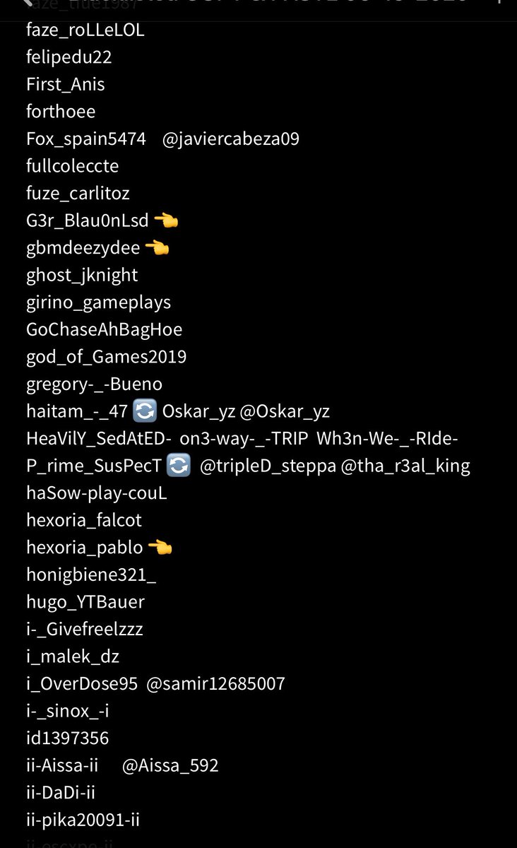 blacklistedGTA's tweet photo. Updated: 06-15-2020
In you know any of this players twitter drop on comments 
-rest of the 4$$h0I3$ list on comments 
-COPY &amp; PASTE available here:👇 https://t.co/LYQ5cPcKAN https://t.co/0eKQLOMSUB