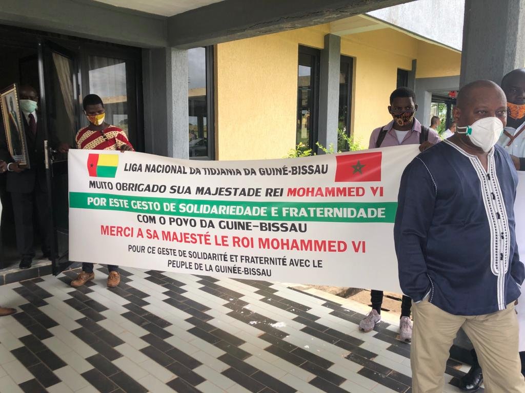 🇲🇦🇬🇼
#Covid19: Arrivée à #Bissau de l’aide médicale marocaine destinée à la #Guinée-Bissau.